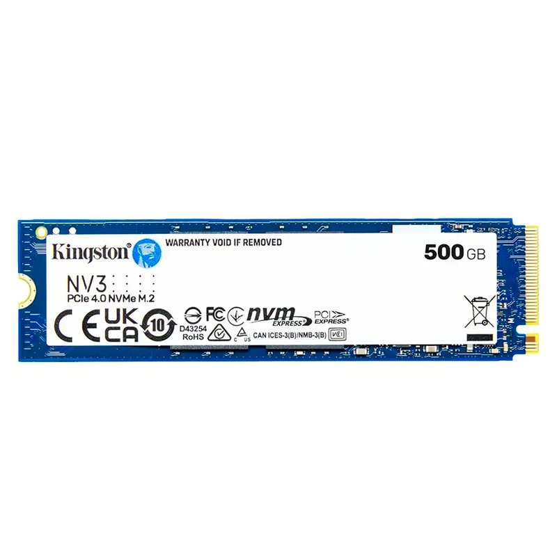 Unidad en estado solido Kingston 500GB NV3 PCIe 4.0 NVMe M.2 SSD 1-compudisa Unidad en estado solido Kingston 500GB NV3 PCIe 4.0 NVMe M.2 SSD