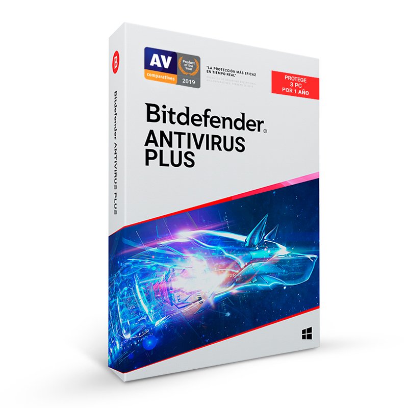 Software Bitdefender Antivirus Plus, Licencia para 3 PCs, por 12 Meses 1-compudisa Software Bitdefender Antivirus Plus, Licencia para 3 PCs, por 12 Meses