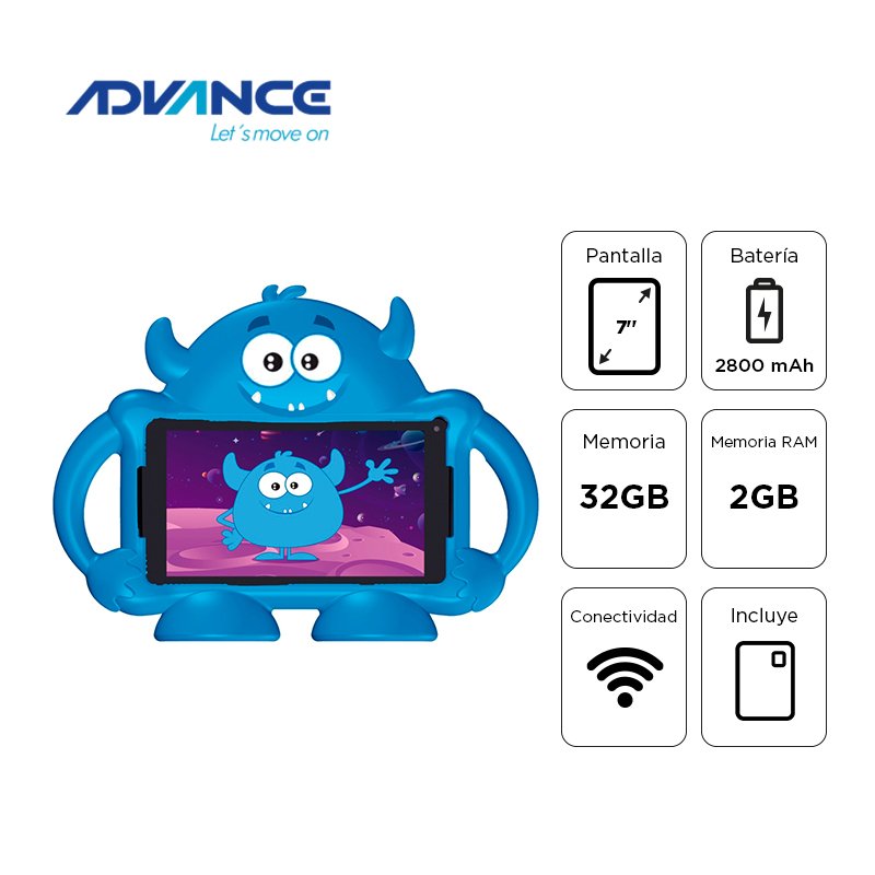 Tablet Advance Intro TR6965, 7” IPS 1024x600, Android 12 Go Edition , 32GB, 2GB RAM, Wi-Fi 1-compudisa Tablet Advance Intro TR6965, 7” IPS 1024×600, Android 12 Go Edition , 32GB, 2GB RAM, Wi-Fi
