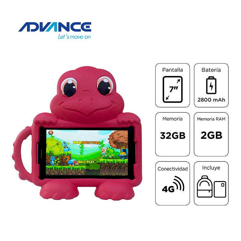 Tablet Advance Intro TR8990, 7” IPS 1024x600, Android 14 Go, 4G, Dual SIM, 32GB, RAM 2GB 1-compudisa Tablet Advance Intro TR8990, 7” IPS 1024×600, Android 14 Go, 4G, Dual SIM, 32GB, RAM 2GB