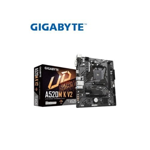 MOTHERBOARD GIGABYTE AMD AM4 A520M K V2
